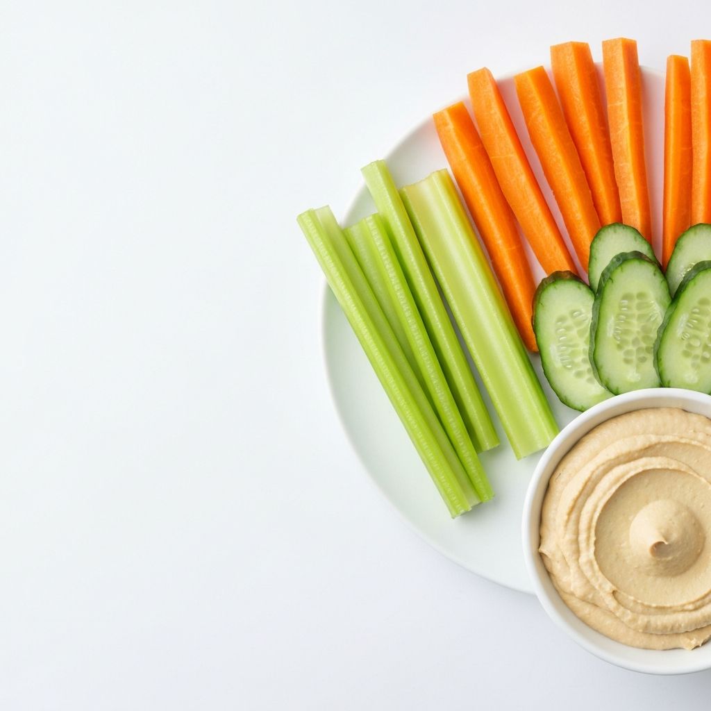 Овощни пръчици с дип